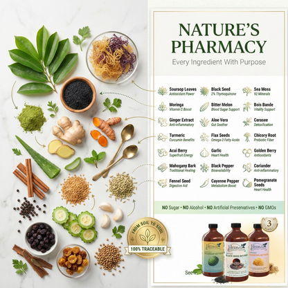 Organic Soursop, Black Seed and Sea Moss Bitters