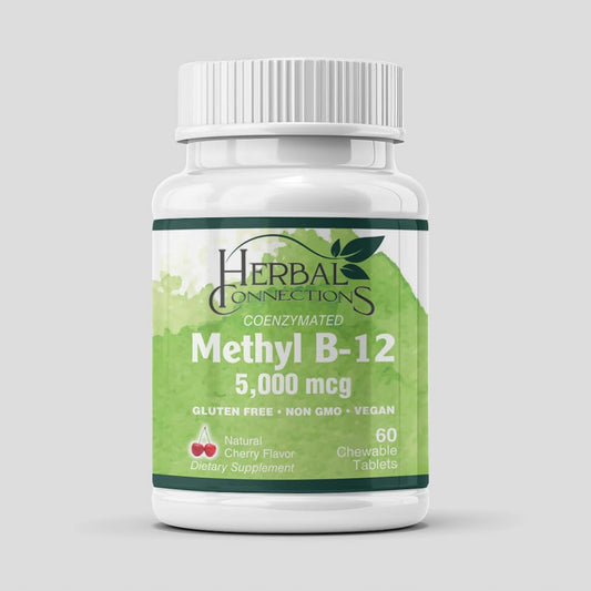Methyl B-12 1000 mcg Sublingual Cherry Lozenges – Active Methylcobalamin for Energy & Nerve Support, Vegan Non-GMO, Gluten-Free, 60 Fast-Dissolve Tablets