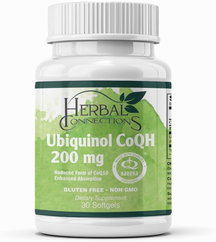Ubiquinol CoQH 200 mg Softgels – Kaneka QH™ Reduced CoQ10 for Heart, Mitochondrial Energy & Antioxidant Support | High-Absorption, Non-GMO, Gelatin Capsule | 60 Count