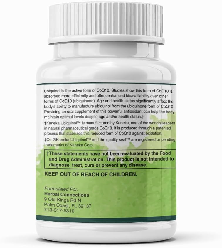 Ubiquinol CoQH 200 mg Softgels – Kaneka QH™ Reduced CoQ10 for Heart, Mitochondrial Energy & Antioxidant Support | High-Absorption, Non-GMO, Gelatin Capsule | 60 Count